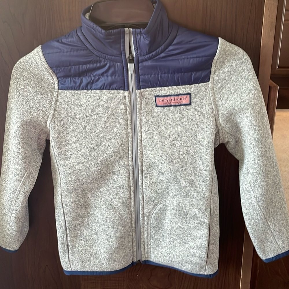 Vineyard Vines Zip Up Fleece - boys size 6